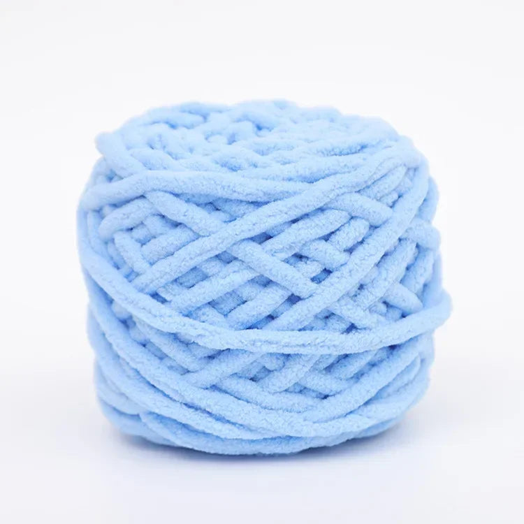 Fil à tricoter Chenille 100g/boule, ligne de bande de glace douce, fil de coton, fil de laine pour bricolage, écharpe à tricoter à la main, laine épaisse, vente en gros