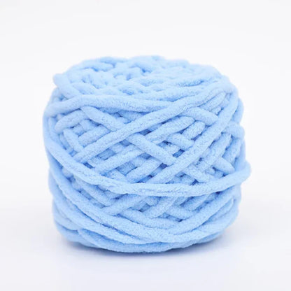 Fil à tricoter Chenille 100g/boule, ligne de bande de glace douce, fil de coton, fil de laine pour bricolage, écharpe à tricoter à la main, laine épaisse, vente en gros