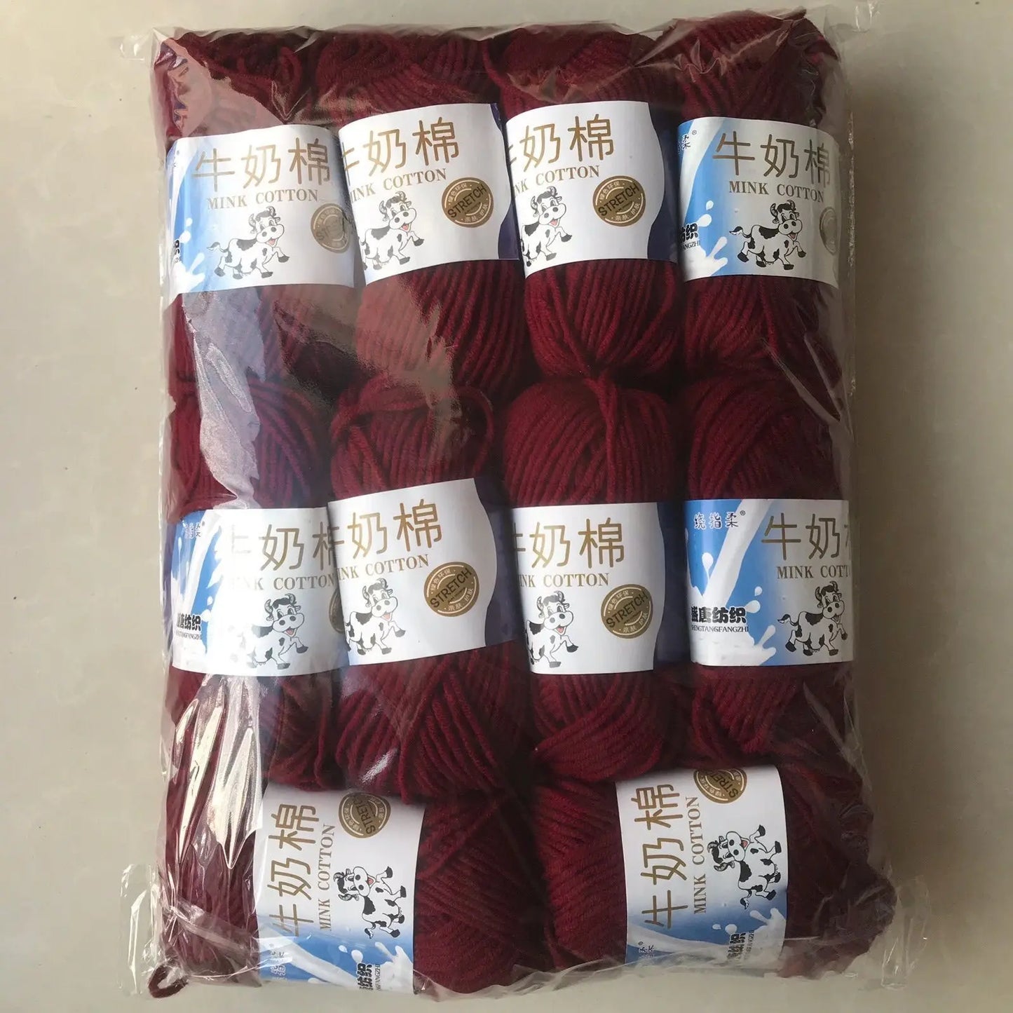 Fil de laine et de coton au lait, 500g, fil au Crochet pour écharpe tricotée à la main, pull, sacs de poupées, bricolage, fournitures de tricot au Crochet, 10 pièces/lot