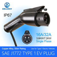 Kolanky Ev chargeur prise adaptateur Type 1 EVSE SAE J1772 convertisseur 16A 3.6kw 32A 7.2kw prise de véhicule de voiture électrique
