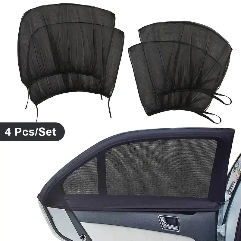 Pare-soleil anti-moustiques pour voiture, isolation thermique, anti-moustiques, maille de fenêtre de voiture, rideau latéral, accessoires de moustiquaire privée
