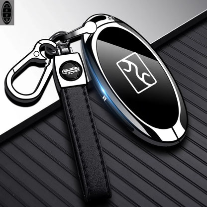 Housse de clé en métal de qualité supérieure pour BYD Yangwang U8/U9, étui de luxe à Protection complète pour clé de voiture, accessoires d'intérieur de voiture