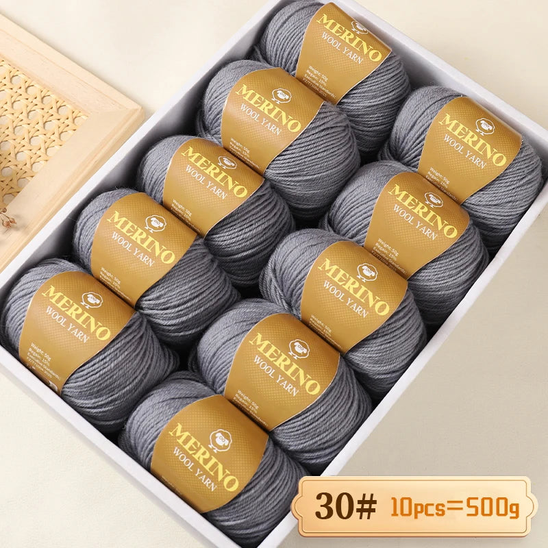 500 g de fil de laine d'alpaga mi-fin 212 de haute qualité, adapté au tricot de pulls, d'écharpes et de chapeaux, 10 écheveaux/paquet