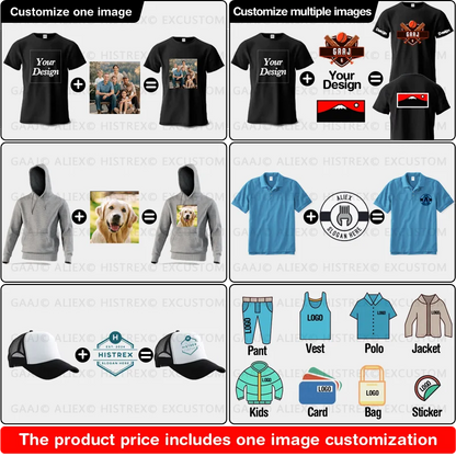 T-shirt personnalisé t-shirt personnalisé t-shirt personnalisé bricolage imprimer votre photo marque Logo texte hommes femmes 100% coton cadeau Premium