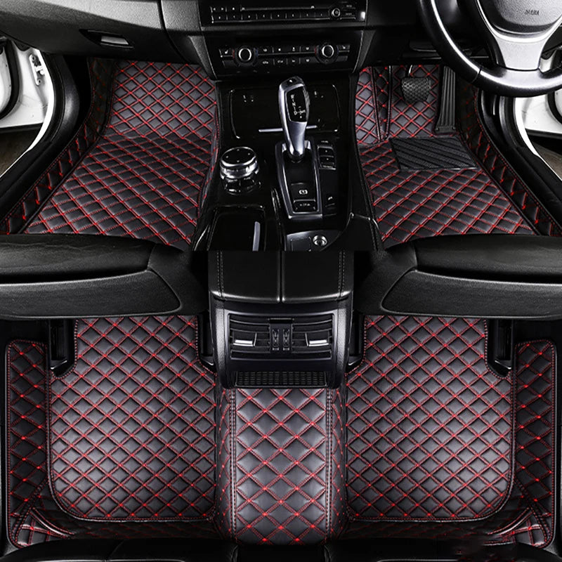 Ensemble complet de tapis de sol de voiture en cuir personnalisé, tapis de pied, accessoires automobiles, BMW F30 2013 2014 2015 2016 2017