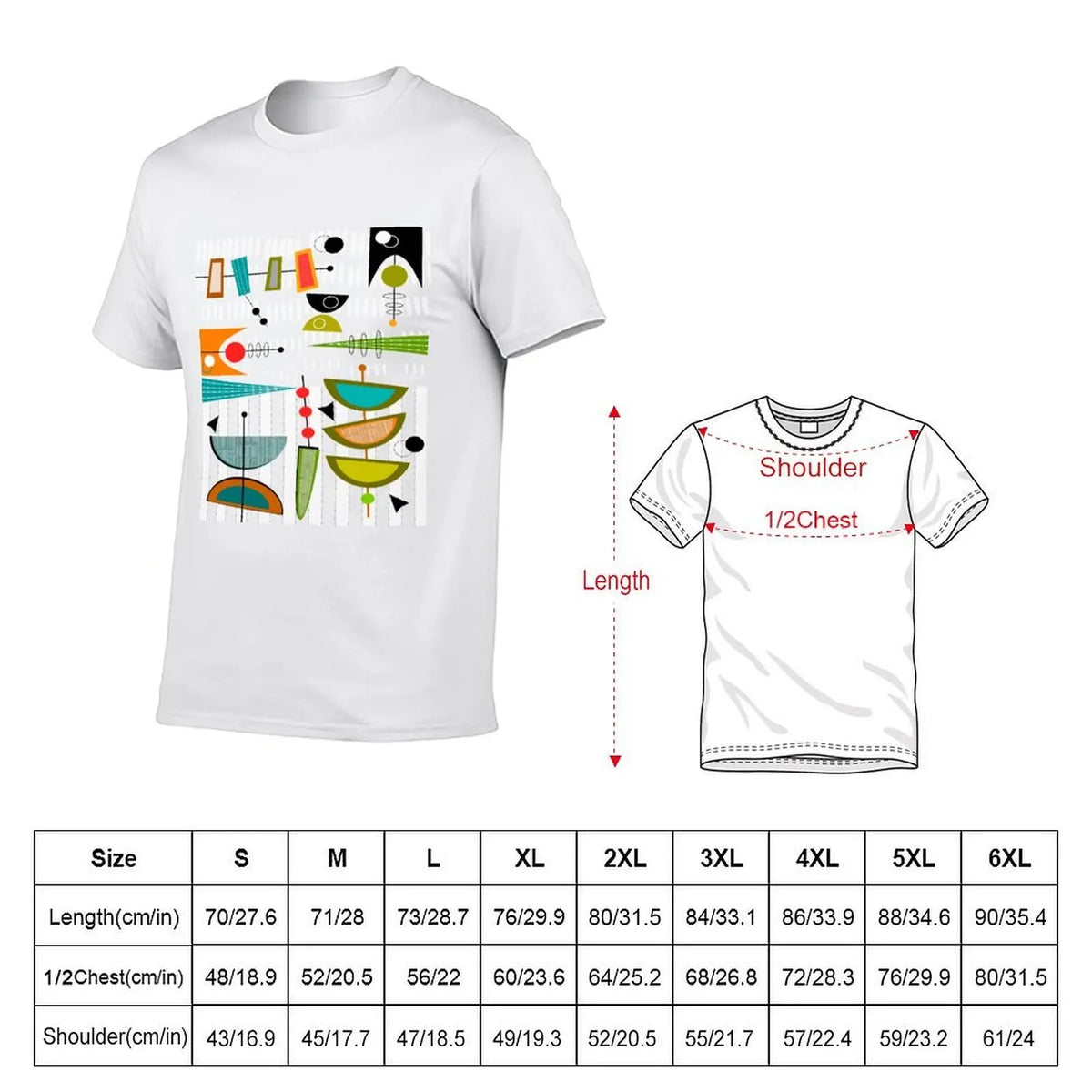 Homme coton chemise moderne homme milieu du siècle T-Shirt chemise 100% graphique # 55 t de luxe marque abstraite