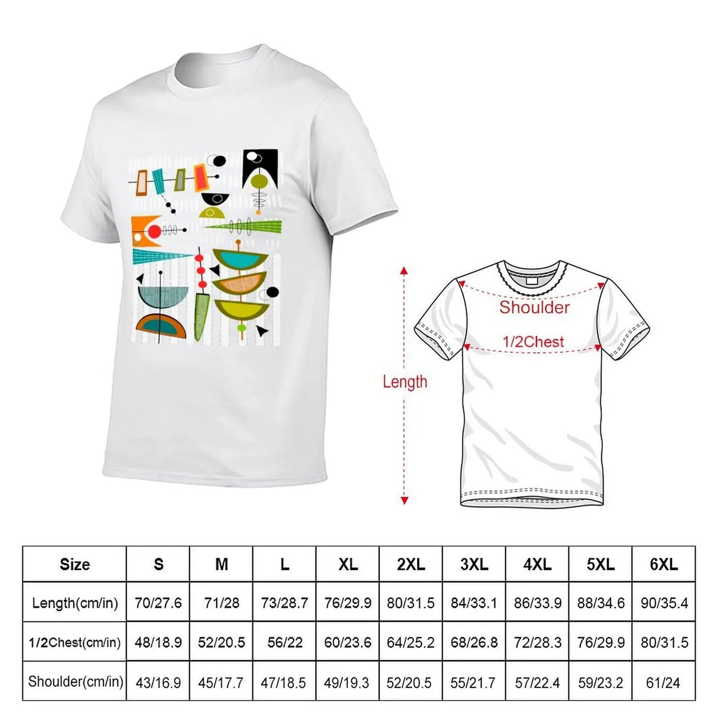Homme coton chemise moderne homme milieu du siècle T-Shirt chemise 100% graphique # 55 t de luxe marque abstraite