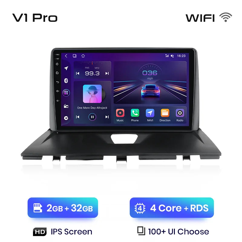 Junsun-V1 AI Voice Wireless CarPlay Android Auto Radio, KIT Rods 2007, 2008, 2009, 2010-2016, 4G, Système intelligent de voiture, GPS