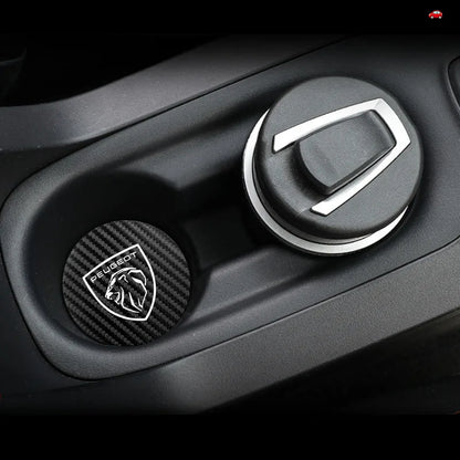 Tapis de tasse d'eau en cuir, 2 pièces, accessoires automobiles pour Peugeot 408 4008 308 3008 Rifter 5008 508 2008 208 301 RCZ 407 108