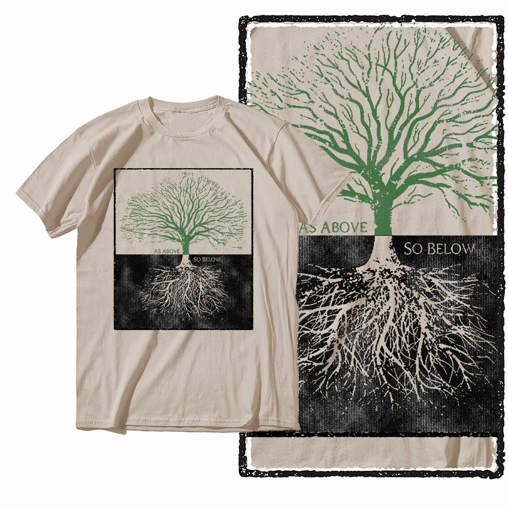 Coolmind MAX yggdrasil printed Exclusive graphic men T shirt 100% cotton big size streetwear men tshirt cool t-shirt tee shirts