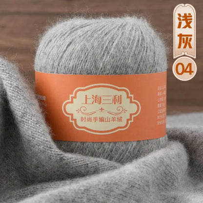 Fil de cachemire mongol chaud 100 g/ensemble, 3 plis, pour pull, gants, Crochet, écharpe à tricoter, fil de laine, doux pour la peau, uni, 100%