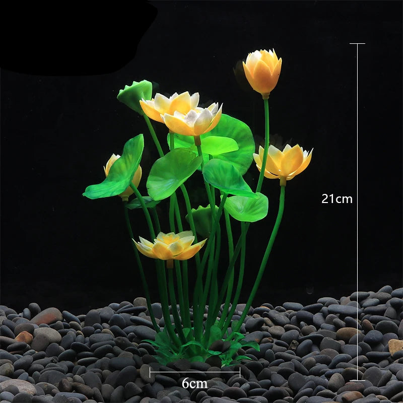 Plantes artificielles décoratives pour aquarium, herbe aquatique en plastique pour décorations d'aquarium, accessoires pour aquarium, plantas acuario