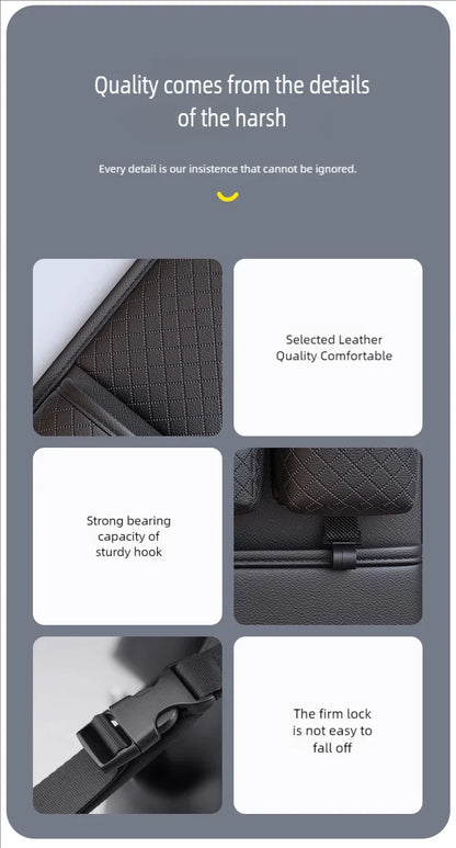 Organisateur de dossier de siège de voiture multifonctionnel, sac de rangement de siège arrière multi-poches de grande capacité, tapis Anti-coup résistant à l'usure