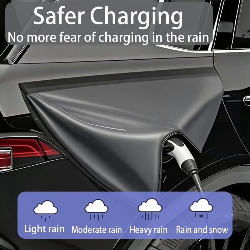 Couvercle de Port de chargeur de véhicule électrique, Protection extérieure étanche à la pluie, housses anti-poussière pour BMW iX iX1 iX2 iX3 EV, accessoires de voiture