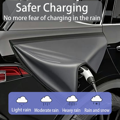 Couvercle de Port de chargeur de véhicule électrique, Protection extérieure étanche à la pluie, housses anti-poussière pour BMW iX iX1 iX2 iX3 EV, accessoires de voiture
