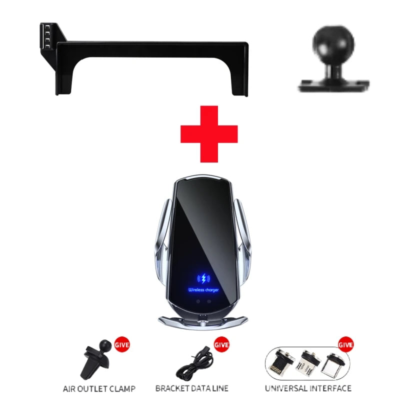Support de téléphone de voiture avec écran de 15.4 pouces, pour LYNK & CO 07 2024, chargeur sans fil universel, support par gravité, accessoires d'intérieur automobile