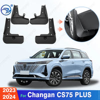Garde-boue ABS durables pour Changan CS75 PLUS 2023 – 2024, 4 pièces, garde-boue de voiture, installation facile, accessoires automobiles