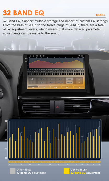 Snapdragon 8Core Android 14 autoradio pour Mazda CX5 CX-5 2012-2015 lecteur multimédia 6115 360 Cam Autoaradio Carpay Android Auto