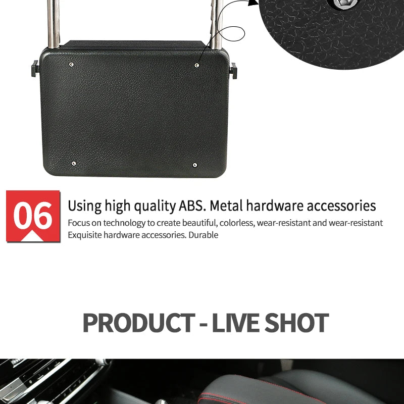Adjustable Height Center Console Storage Organizer Lifting Mechanism Clamp Design Seat Side Storage Box Multi-functional Storage