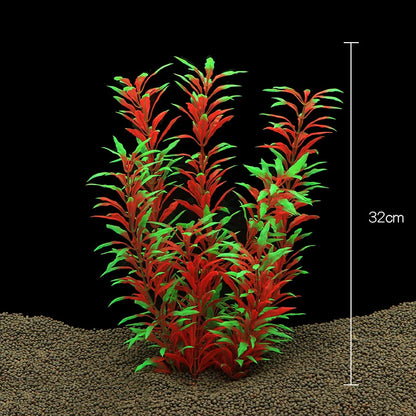 Plantes artificielles décoratives pour aquarium, herbe aquatique en plastique pour décorations d'aquarium, accessoires pour aquarium, plantas acuario