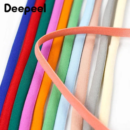 Bande élastique 5/10/20M 3/5mm, noyau d'huile, corde en Nylon pour attaches de cheveux, sangle de masque, bande extensible, soutien-gorge, chaussures, bandes en caoutchouc, accessoires de couture