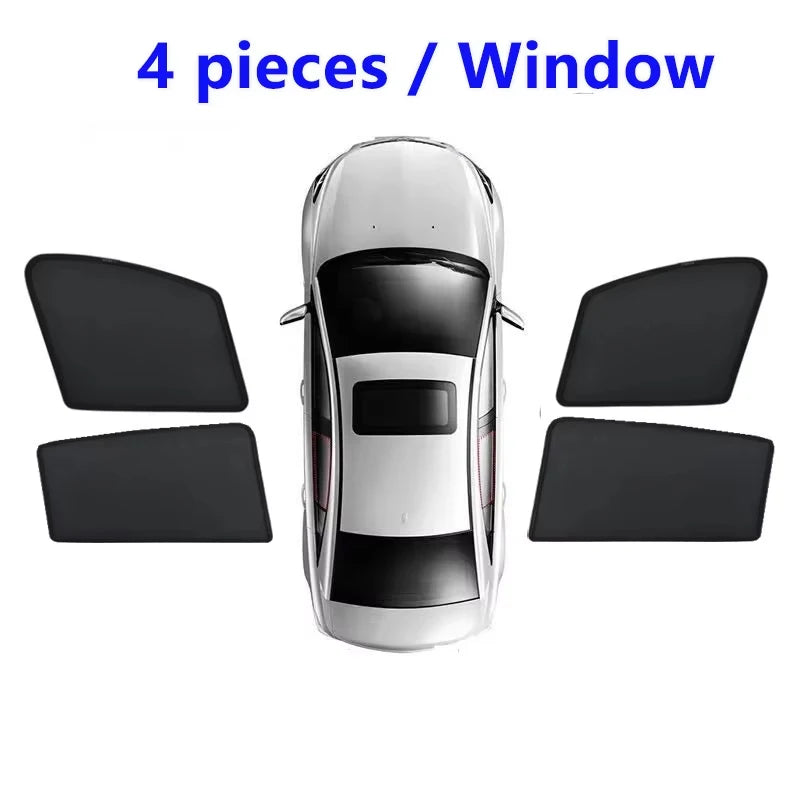 Visière de voiture en maille pour Geely Lynk & Co 02 MK2 Z20 E335 2024 ~ 2026, pare-soleil magnétique en maille, rideaux, accessoires automobiles