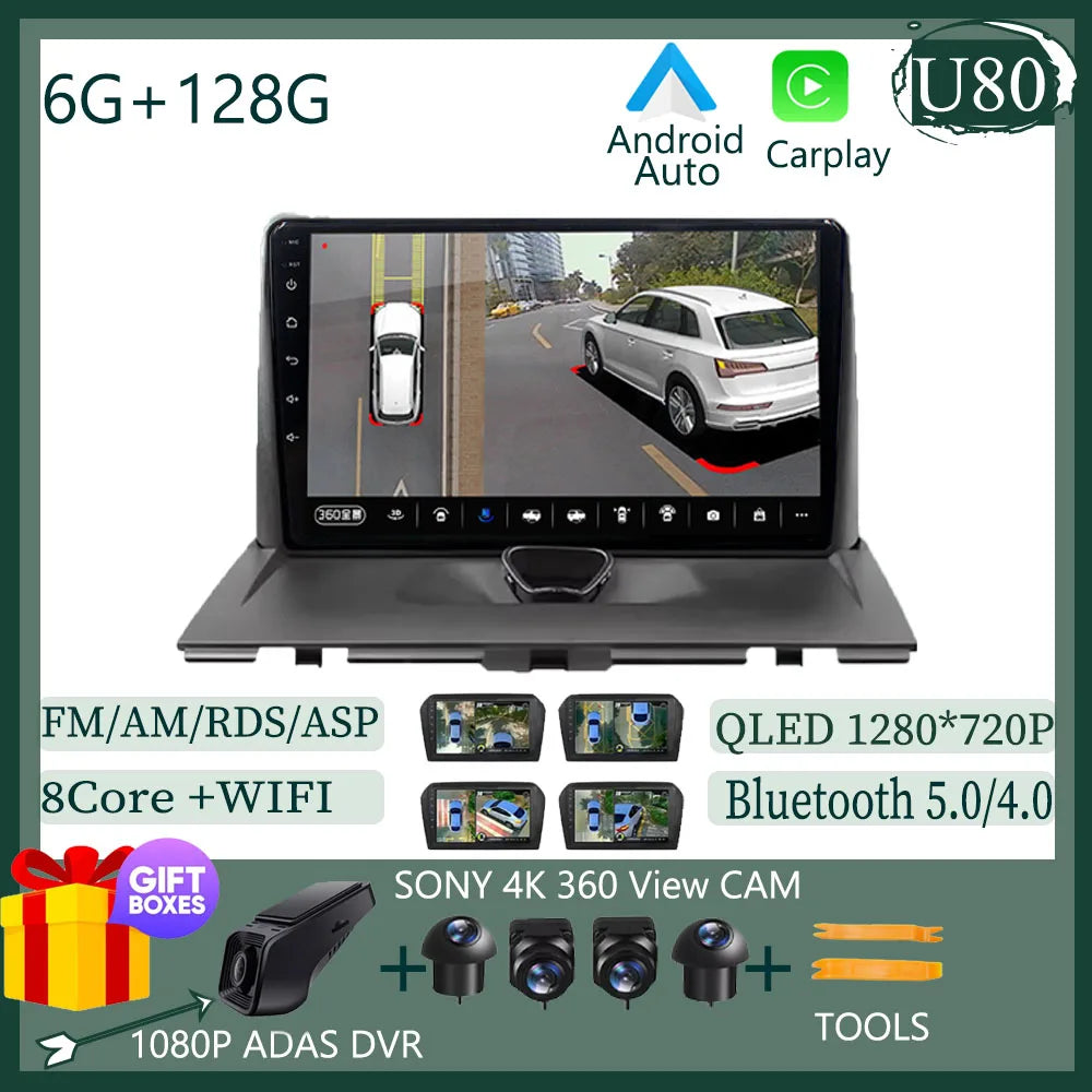 Autoradio Carplay pour Peugeot Expert 2 G9 pour citroën Jumpy pour Fiat Scudo pour Toyota Proace 2007-2017 Navigation GPS No 2din 4G