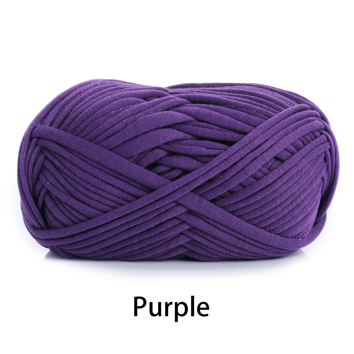 Fil en tissu élastique de 100g 30m de haut, épais, fait à la main, sac tricoté au Crochet, panier de rangement, paquet de matériel de fil au Crochet