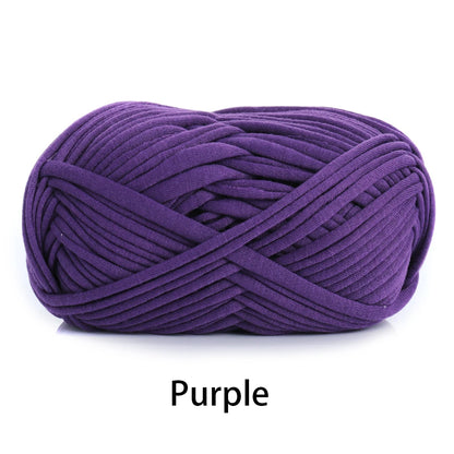 Fil en tissu élastique de 100g 30m de haut, épais, fait à la main, sac tricoté au Crochet, panier de rangement, paquet de matériel de fil au Crochet