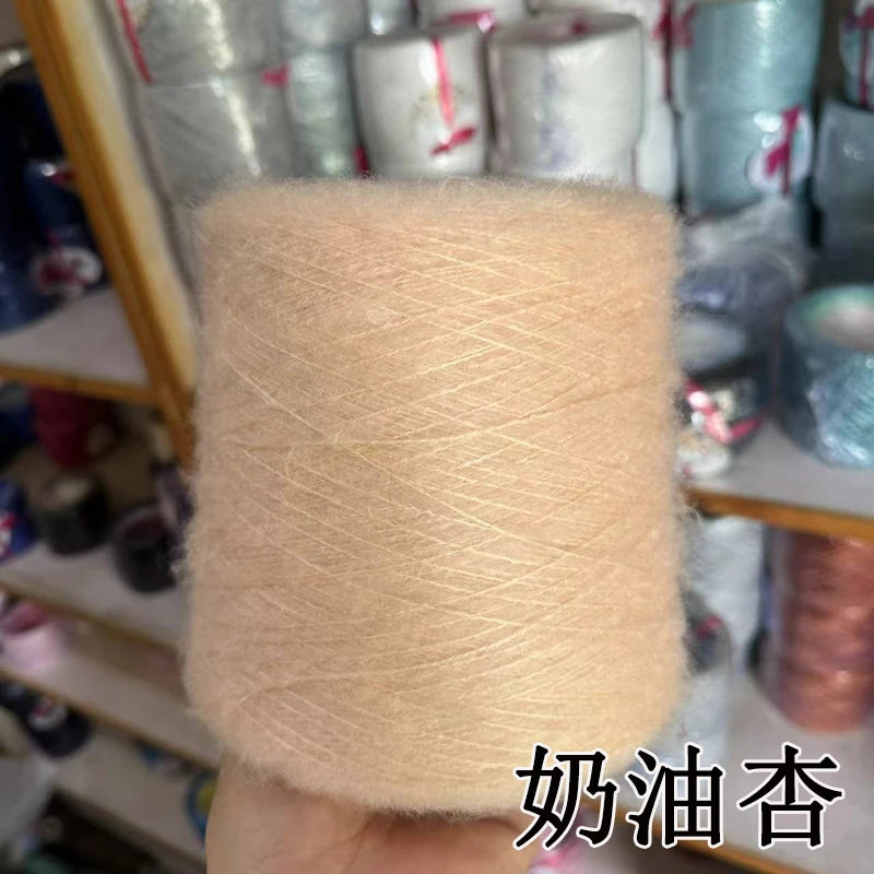 1 régiment de 500 grammes de laine Mohair ultra douce près du corps sans collant, foulards tricotés à la main, fil de pull