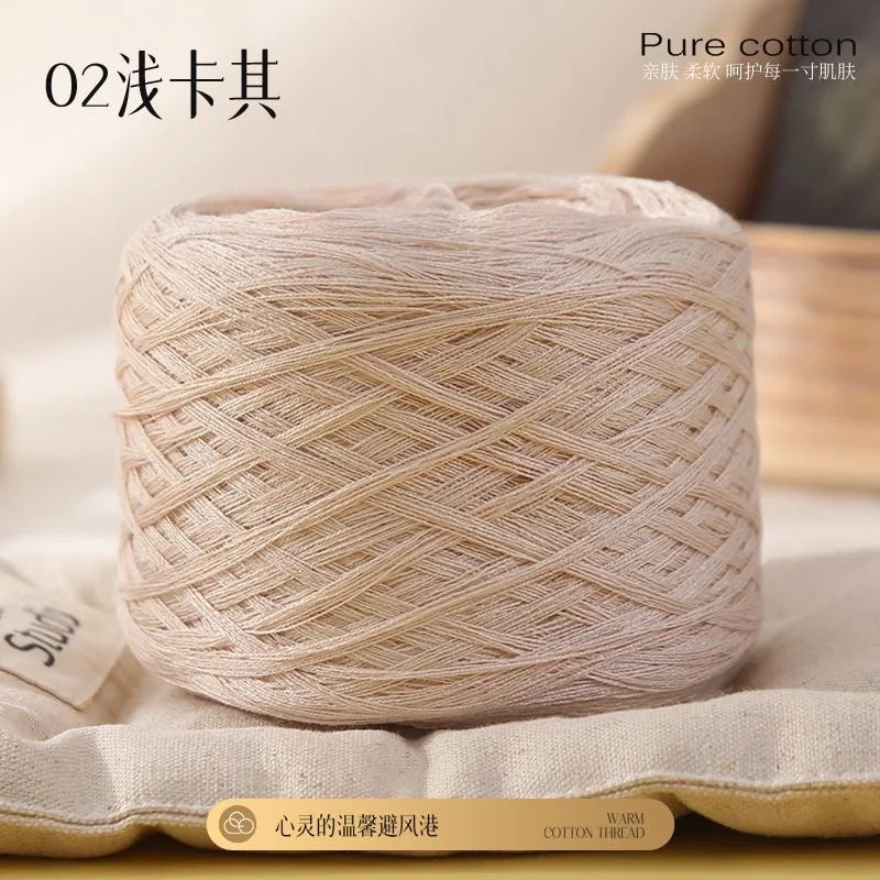 Fil de coton de bambou 100g pour tricoter le fil de coton, ligne Croche, tissu en soie de styliste, frais en été, fil pour bébé tricoté