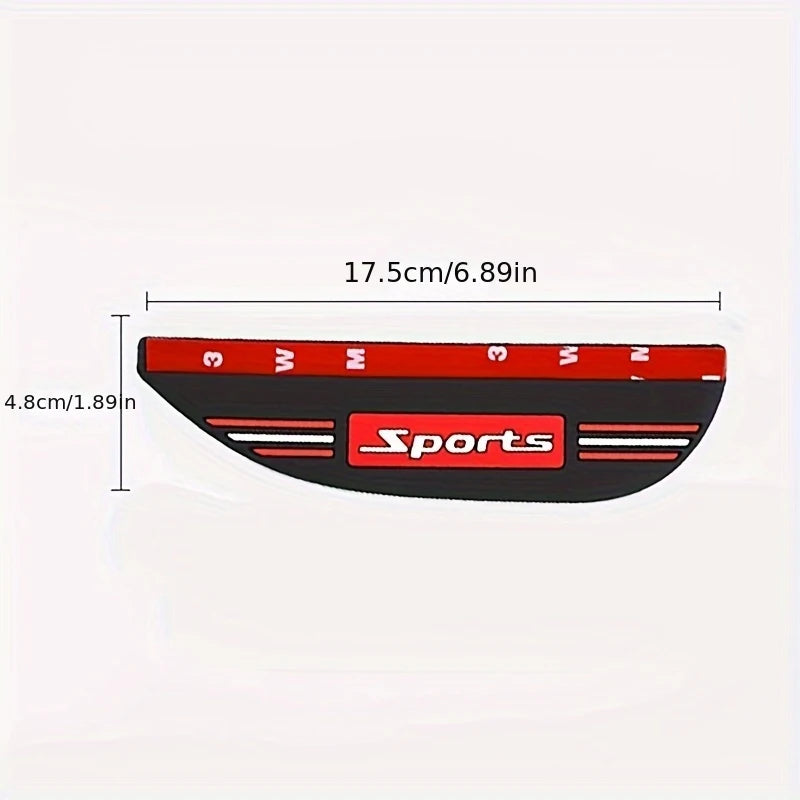 2 pièces rétroviseur de voiture universel sourcil de pluie imperméable, miroir de recul miroir réfléchissant miroir de recul PVC imperméable Rai