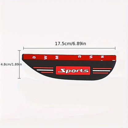 2 pièces rétroviseur de voiture universel sourcil de pluie imperméable, miroir de recul miroir réfléchissant miroir de recul PVC imperméable Rai