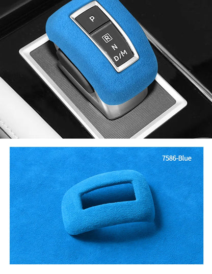 Autocollant de couverture de coffre de changement de vitesse de voiture, en Alcantara, anti-rayures, accessoires de réglage intérieur, pour Mitsubishi Outlander 2023