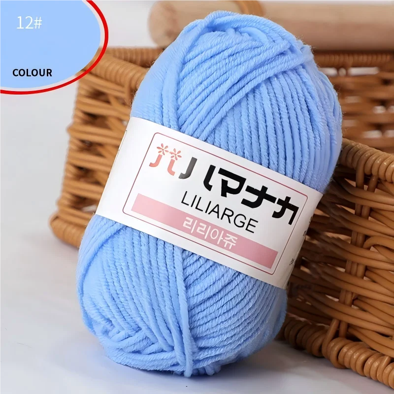 Fil à tricoter en coton doux et épais pour bébé, fil de velours en fibres épaisses pour tricot à la main, fil à crocheter pour pull DIY