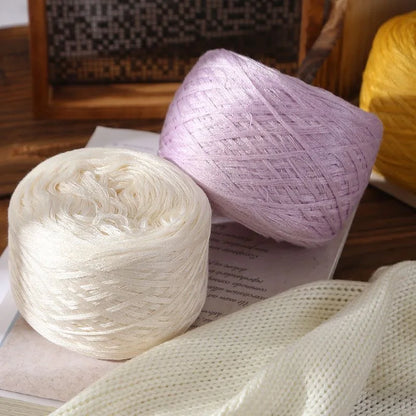 Fil de coton de bambou 100g pour tricoter le fil de coton, ligne Croche, tissu en soie de styliste, frais en été, fil pour bébé tricoté