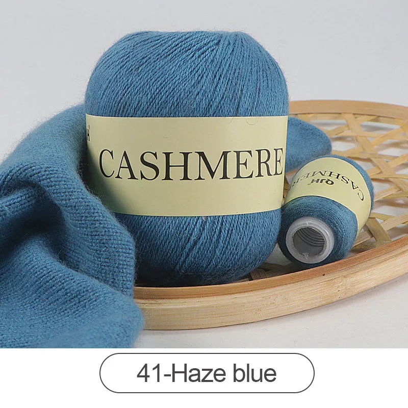 QJH 50 + 20g fil de cachemire tricoté à la main laine peignée de haute qualité pour Cardigan chapeau pull fil de cachemire mongol