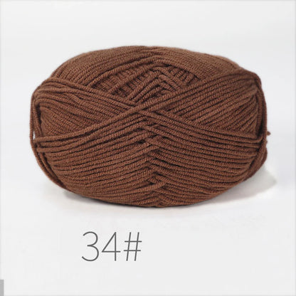 Nouveau 5 pièces couleurs mélangées fil lait coton fil combinaison Crochet tricot fil ensemble pour à la main bricolage artisanat pull écharpe tricot