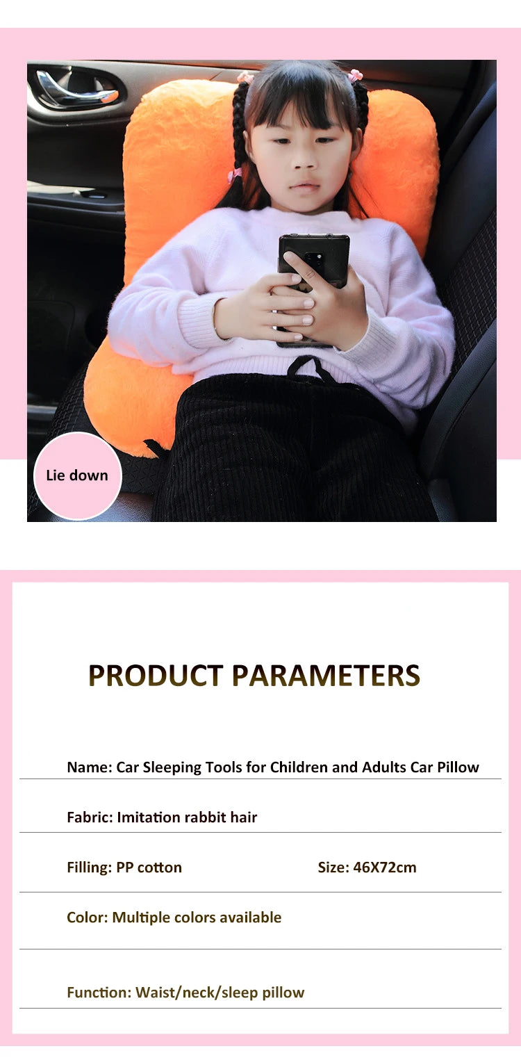 Oreiller de voiture ceintures de sécurité oreillers couverture voiture enfants voyage oreillers de couchage ceinture de sécurité automatique coussin en peluche épaulière Animal mignon