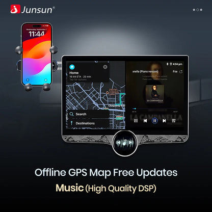 Junsun 11.5 "2K écran tactile sans fil CarPlay pour Apple autoradio universelle Android Auto multimédia systèmes intelligents FM AM