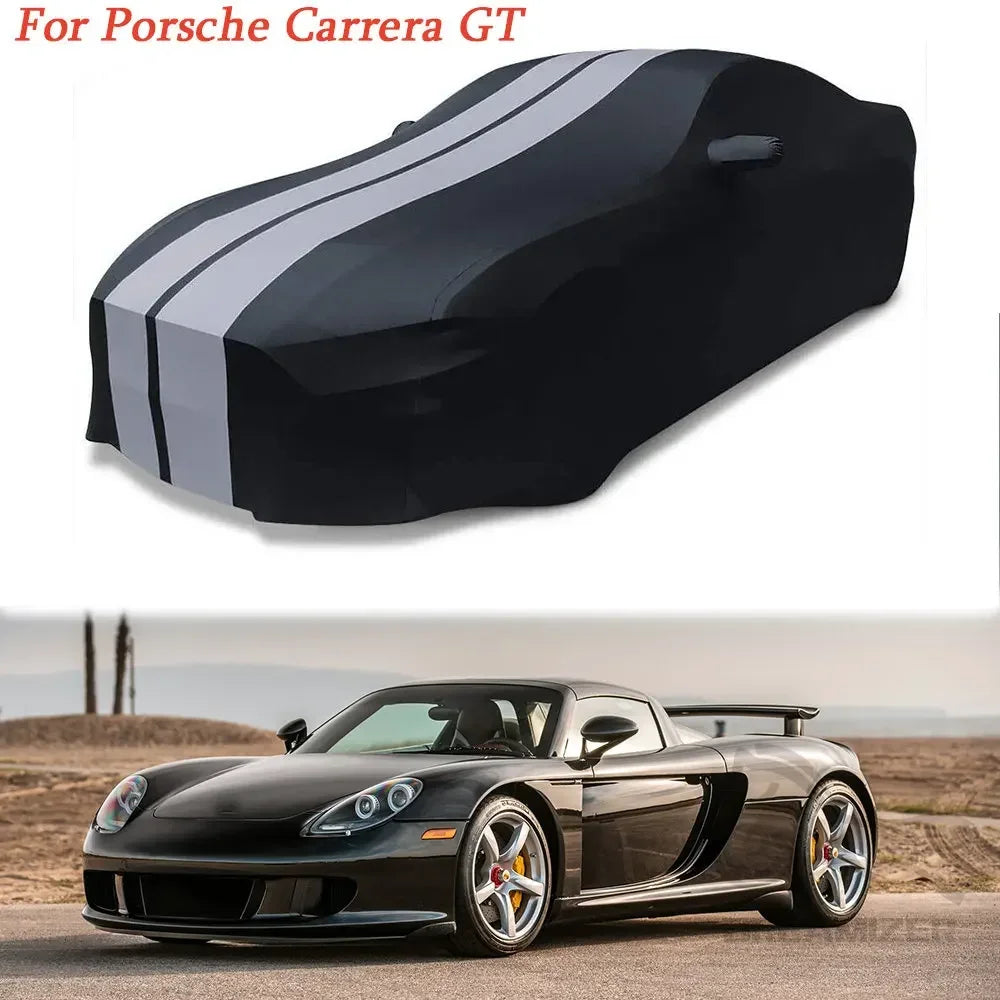 Juste de voiture d'intérieur commandée Ultraguard, compatible avec Porsche 911, 718, 968, 992, 928, Cayman, Boxster, Carrera, gris foncé, noir, rayé
