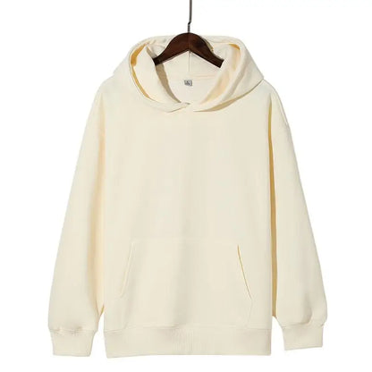 Poids lourd mode hommes sweats à capuche nouveau automne hiver décontracté épais coton hommes haut couleur unie sweat à capuche mâle haut pour femme
