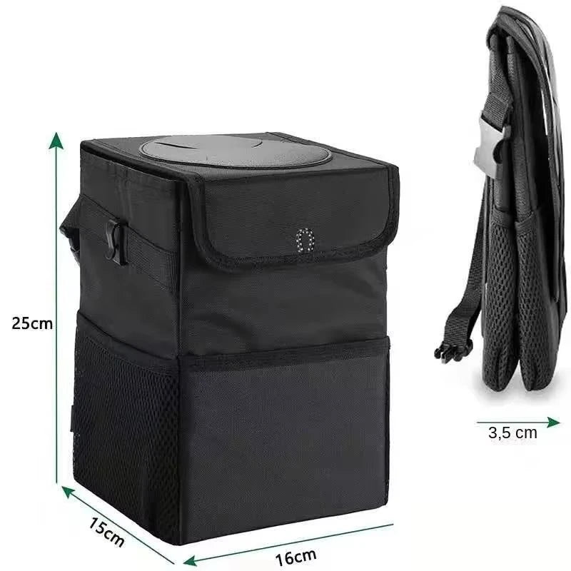 Poubelle de voiture Portable, boîte de rangement pliable, organisateur de véhicule multifonctionnel, poubelle de voiture, poubelle de rangement compacte pour l'intérieur de la voiture