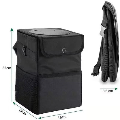 Poubelle de voiture Portable, boîte de rangement pliable, organisateur de véhicule multifonctionnel, poubelle de voiture, poubelle de rangement compacte pour l'intérieur de la voiture