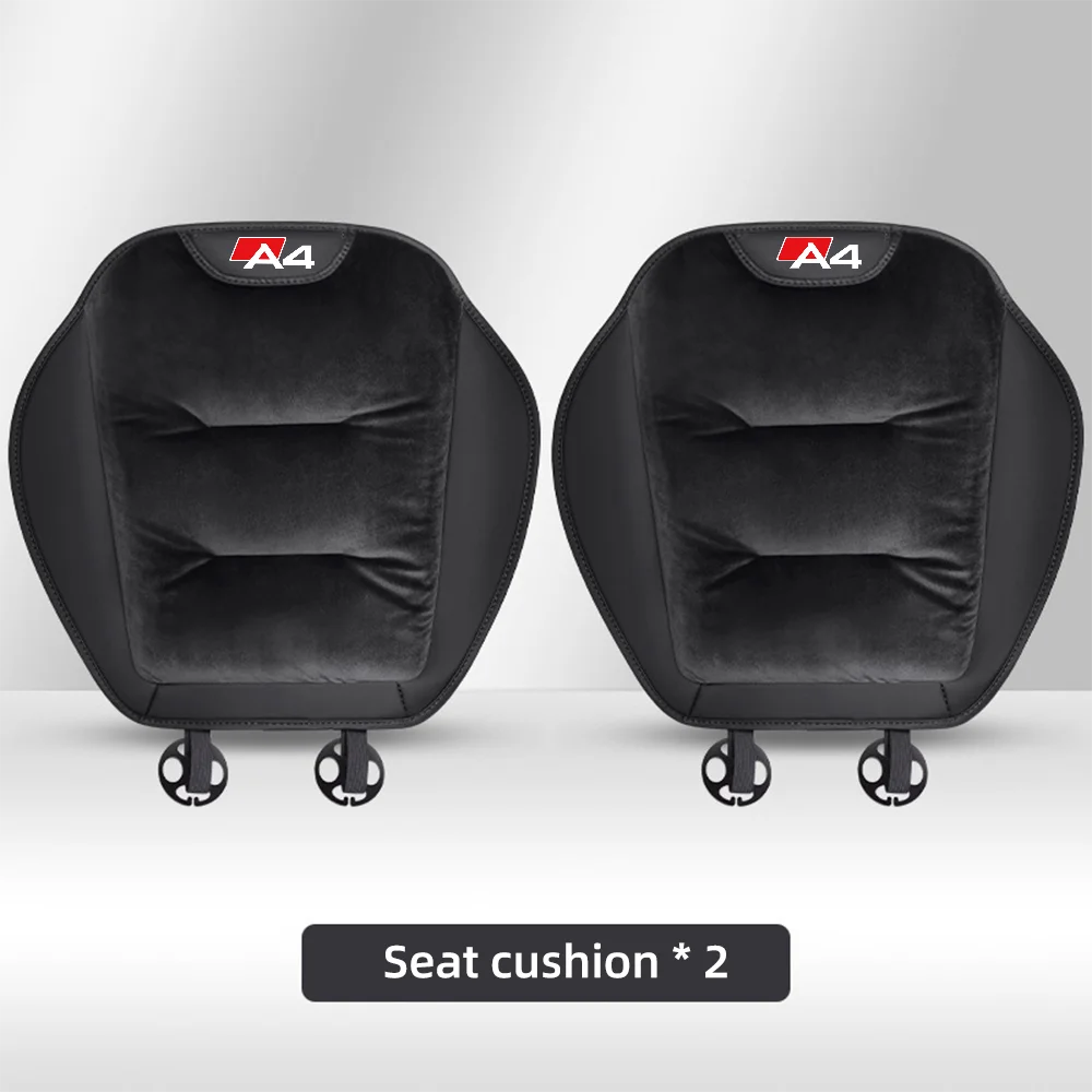Housse de siège de voiture en flanelle pour Audi A4, coussin de siège avant/arrière en peluche chaud d'hiver, coussin de Protection de chaise, accessoires d'intérieur automobile