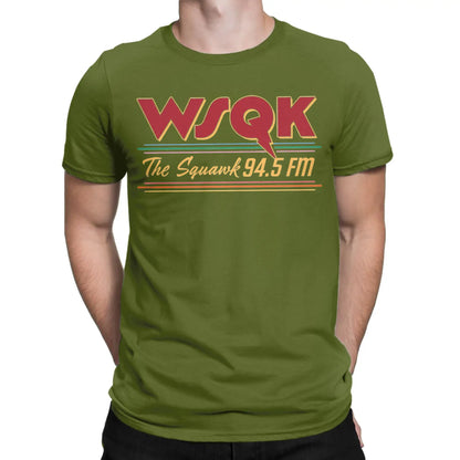 T-Shirt homme WSQK The Squawk drôle pur coton t-shirts à manches courtes Dustin Henderson T-Shirt col rond hauts cadeau d'anniversaire