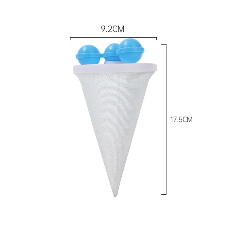 Sac filtrant réutilisable pour machine à laver, attrape-cheveux, peluches, poils d'animaux, vêtements, livres, outils, sac de collecte, boule à linge, D343