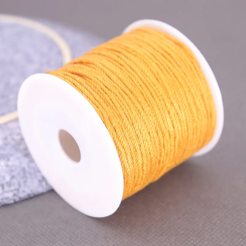 Corde de coton pour macramé, ficelle, ficelle, fil, artisanat, couture, tentures murales faites à la main, bohème, fête de mariage, décoration d'intérieur, 1.2mm, 37m