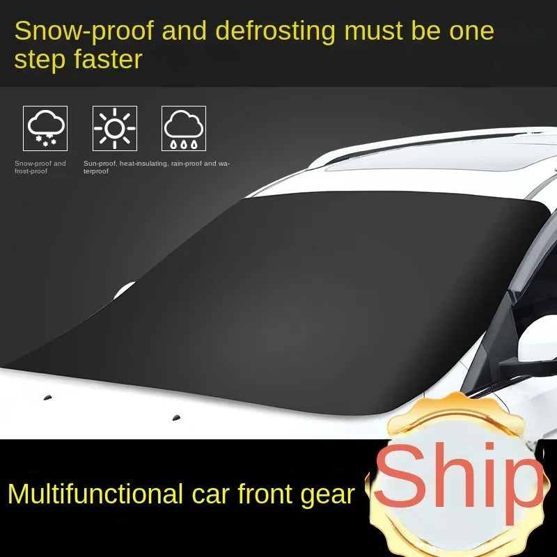 Bouclier de neige magnétique pour voiture, protection solaire épaisse contre le gel et la protection solaire pour voiture