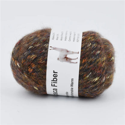 Fil épais tricoté en alpaga, 50g, aiguille colorée chaude, Crochet, écharpe tricotée à la main, fil de laine en coton Alize